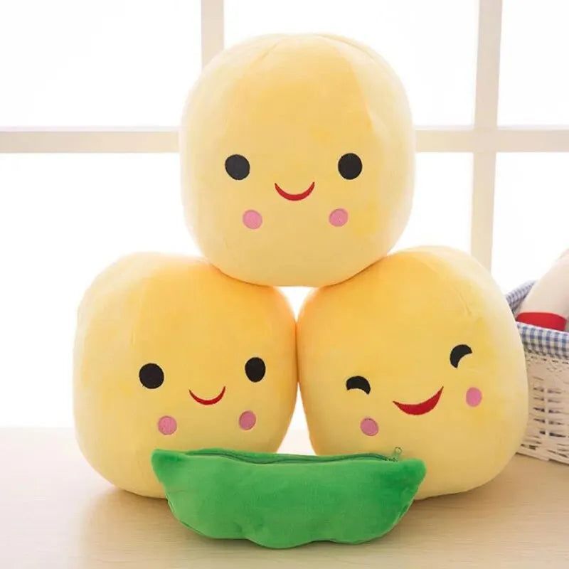 25CM Cute Children's Baby Plush Pea-shaped Pillow Toy Gift !!!