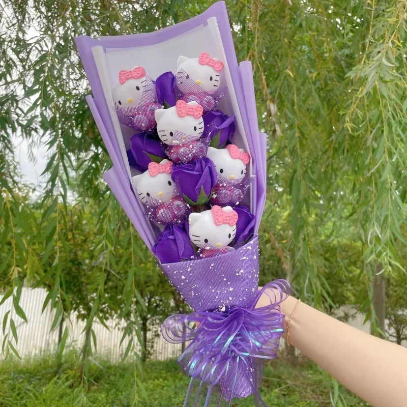 Valentine's Day/ Christmas/ Graduation/ Birthday Gifts
Hello kitty Plush Doll Toy Stuffed Animals Creative Bouquet !!