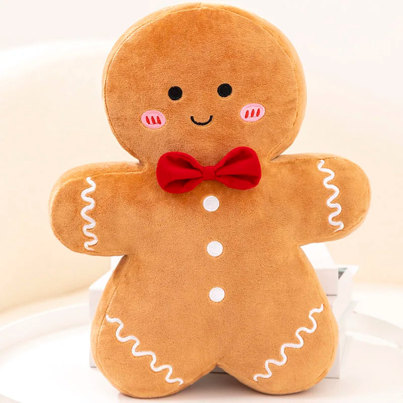 Adorable Ginger Bread Plush Toy Stuffed Caramel Chocolate Gingerbread Man Cushion !!!