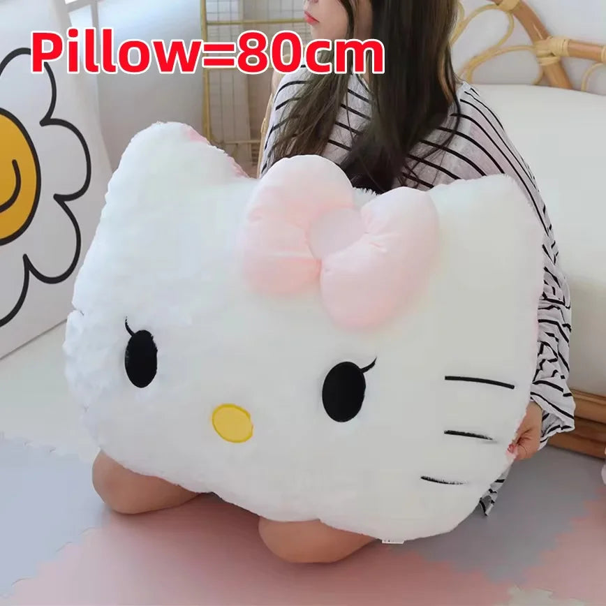 Big Size Hello Kitty Back Cushion Soft Cuddly Pillow Comfortable!