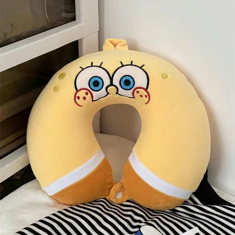 Cartoon SpongeBob SquarePants U-shaped Neck Pillow !!