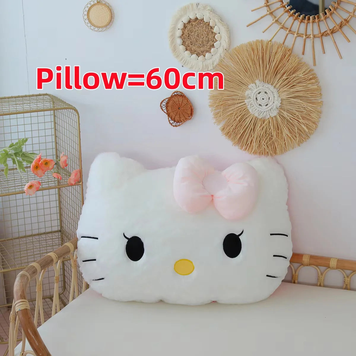 Big Size Hello Kitty Back Cushion Soft Cuddly Pillow Comfortable!