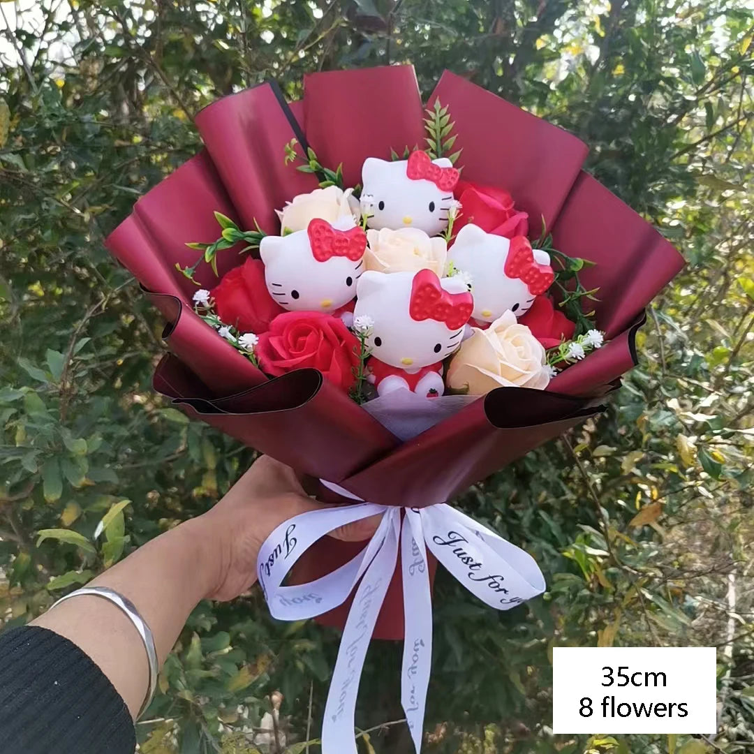 Valentine's Day Gift-Hello Kitty Cartoon Plush Bouquet  !!!