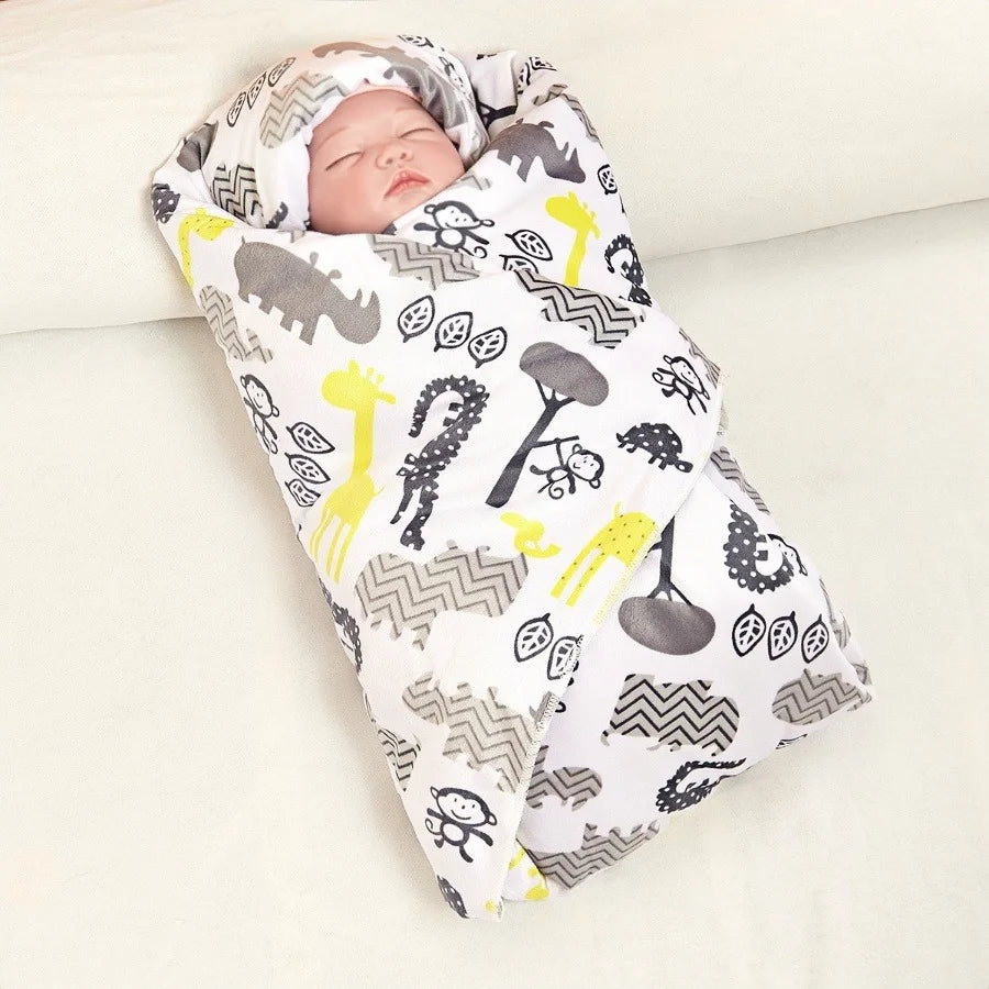 Ultra Soft Micro Plush Warm Reversible Cute Warm Baby Blanket !!