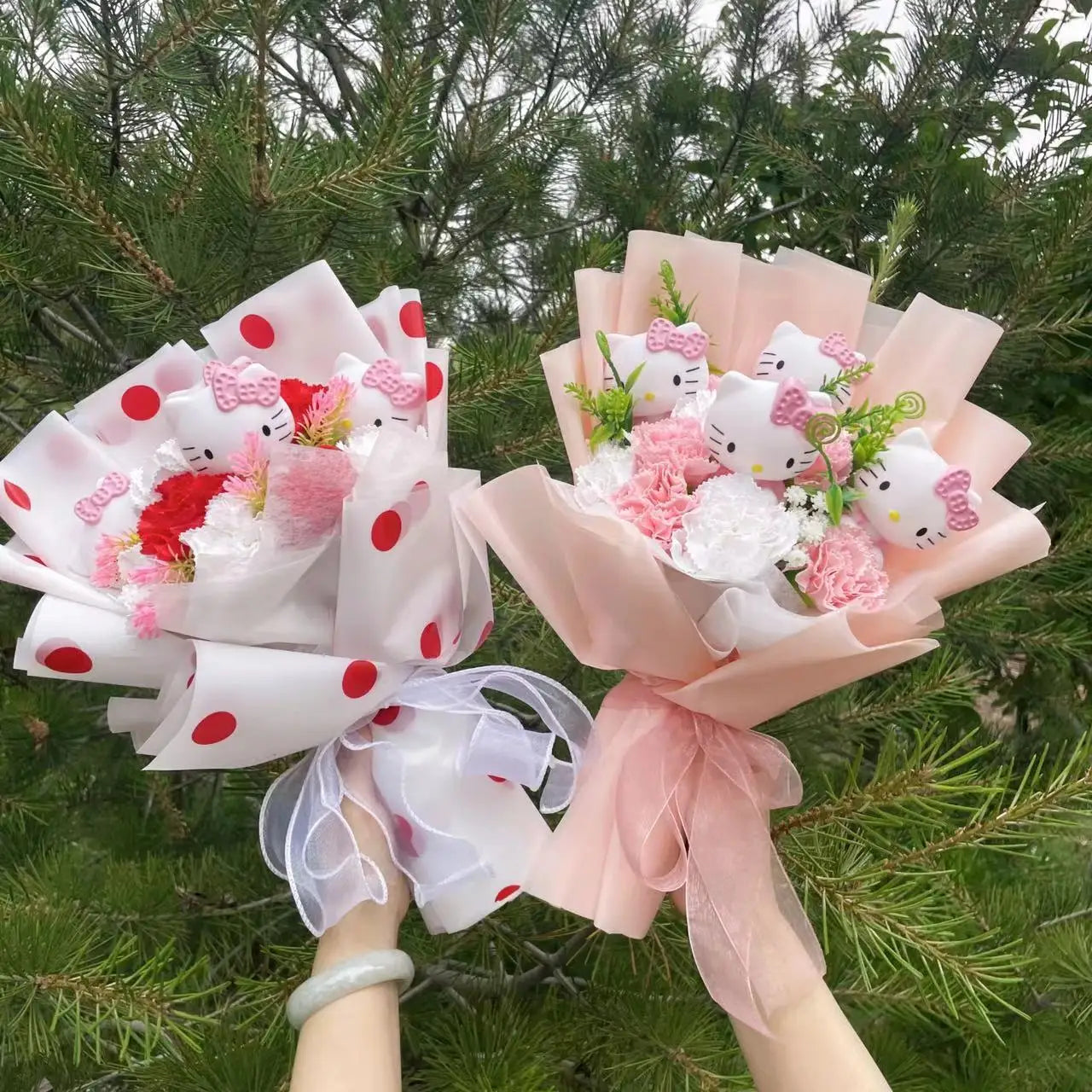 Valentine/Graduation/Birthday Gifts.
Hello Kitty Plush Bouquet Plush Doll Toy Kids Toys Stuffed Animals.