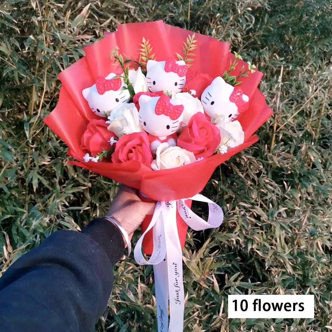 Valentine's Day Gift-Hello Kitty Cartoon Plush Bouquet  !!!