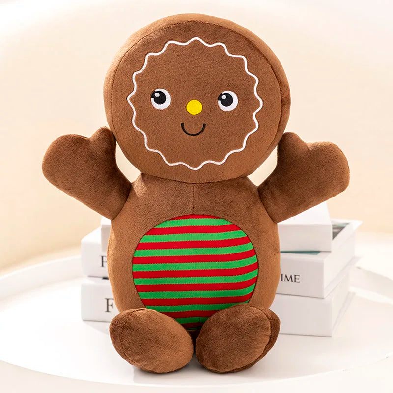 Adorable Ginger Bread Plush Toy Stuffed Caramel Chocolate Gingerbread Man Cushion !!!