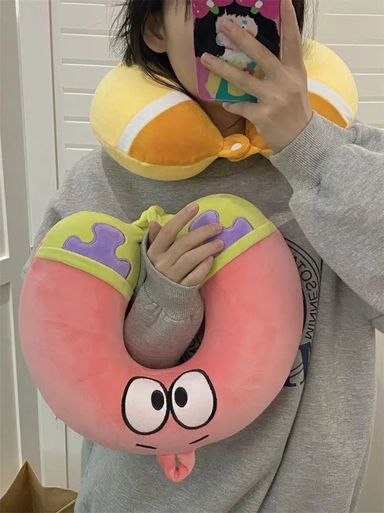 Cartoon SpongeBob SquarePants U-shaped Neck Pillow !!