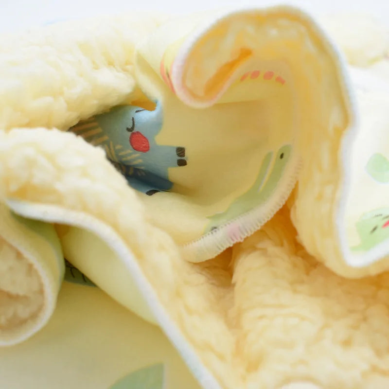 Ultra Soft Micro Plush Warm Reversible Cute Warm Baby Blanket !!