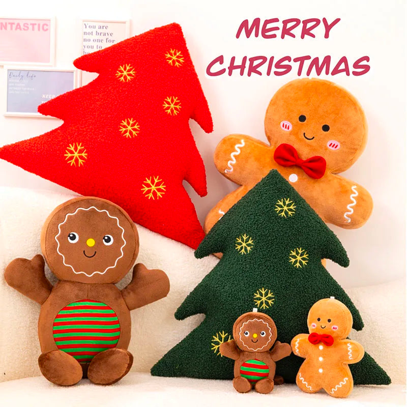 Adorable Ginger Bread Plush Toy Stuffed Caramel Chocolate Gingerbread Man Cushion !!!