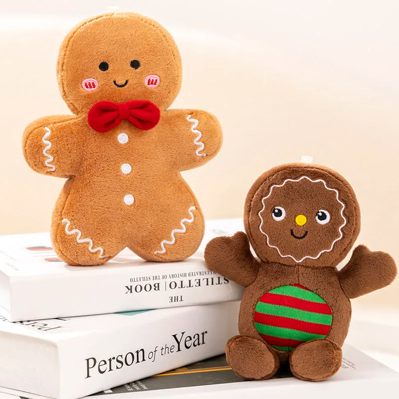 Adorable Ginger Bread Plush Toy Stuffed Caramel Chocolate Gingerbread Man Cushion !!!