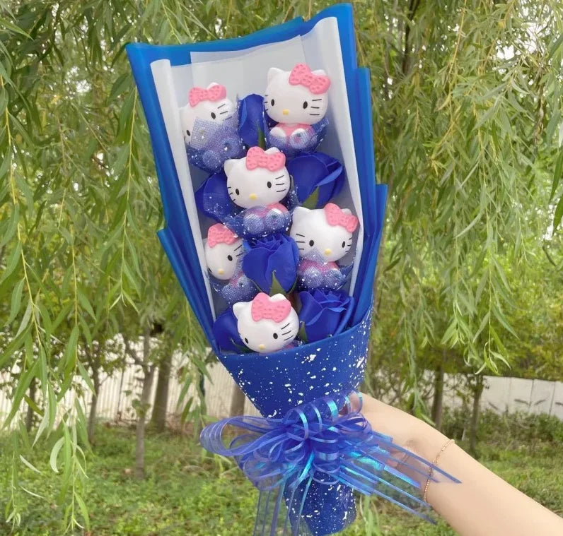 Valentine's Day/ Christmas/ Graduation/ Birthday Gifts
Hello kitty Plush Doll Toy Stuffed Animals Creative Bouquet !!