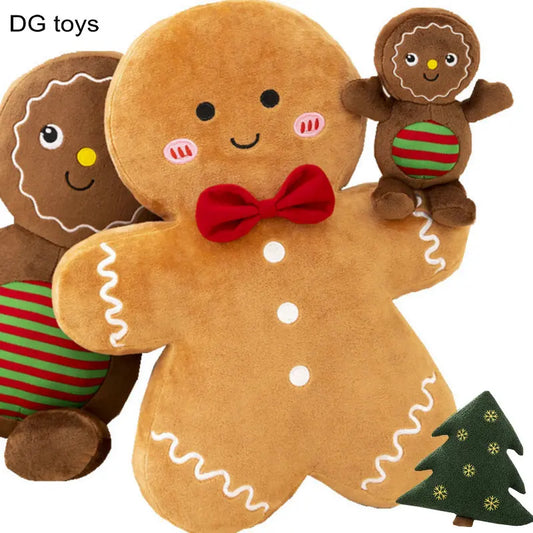 Adorable Ginger Bread Plush Toy Stuffed Caramel Chocolate Gingerbread Man Cushion !!!