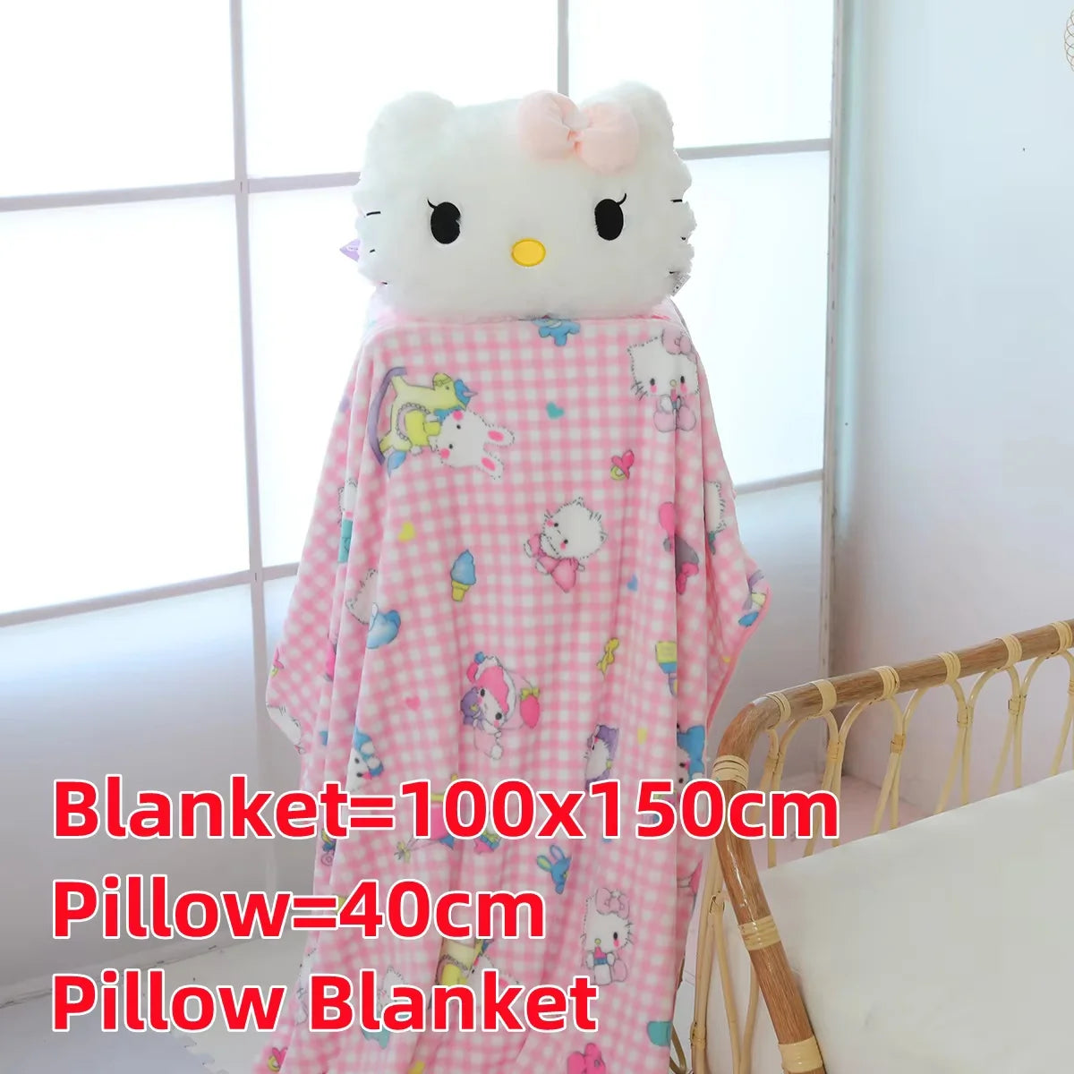 Big Size Hello Kitty Back Cushion Soft Cuddly Pillow Comfortable!