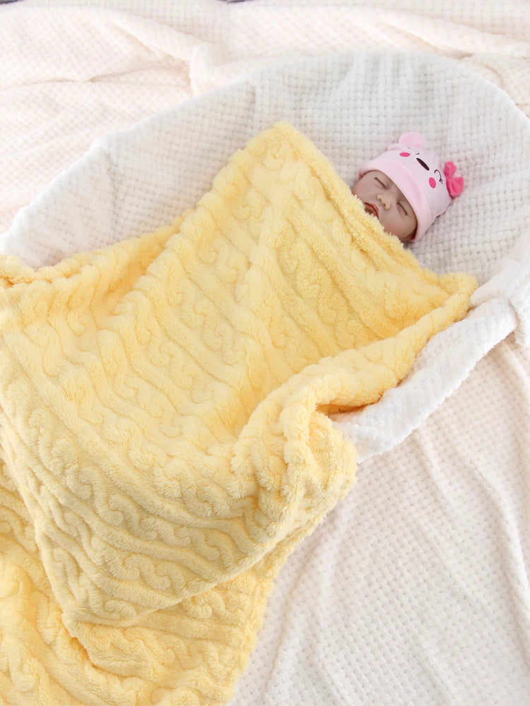 Solid Color Taffeta Baby Blanket Super Soft Newborn Swaddle Blanket !!