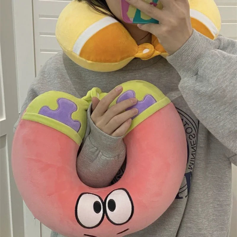 Cartoon SpongeBob SquarePants U-shaped Neck Pillow !!