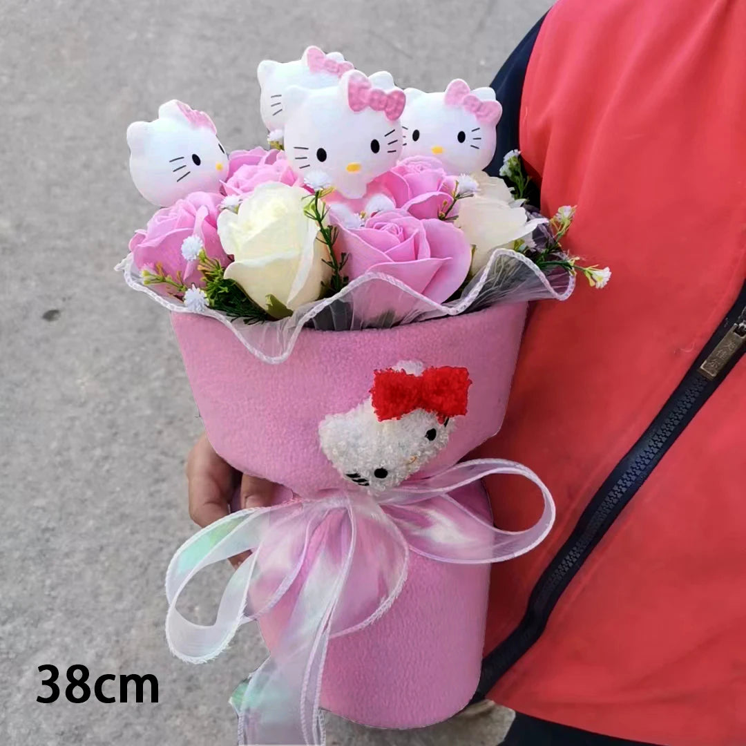 Valentine's Day Gift-Hello Kitty Cartoon Plush Bouquet  !!!