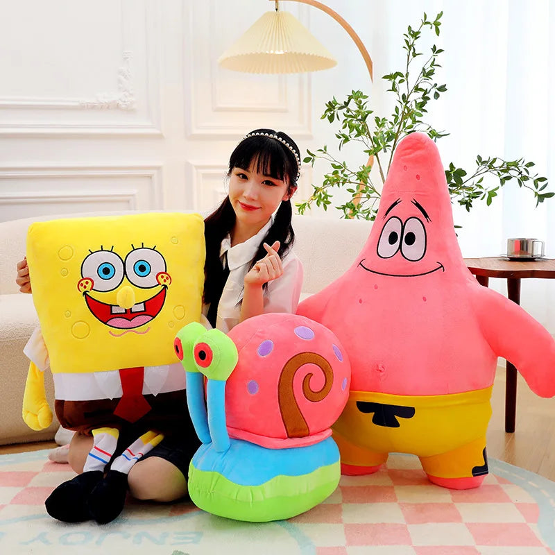 SpongeBob ,Patrick Star Plush Toy Very Soft Hug Pillow Stuffed !!!