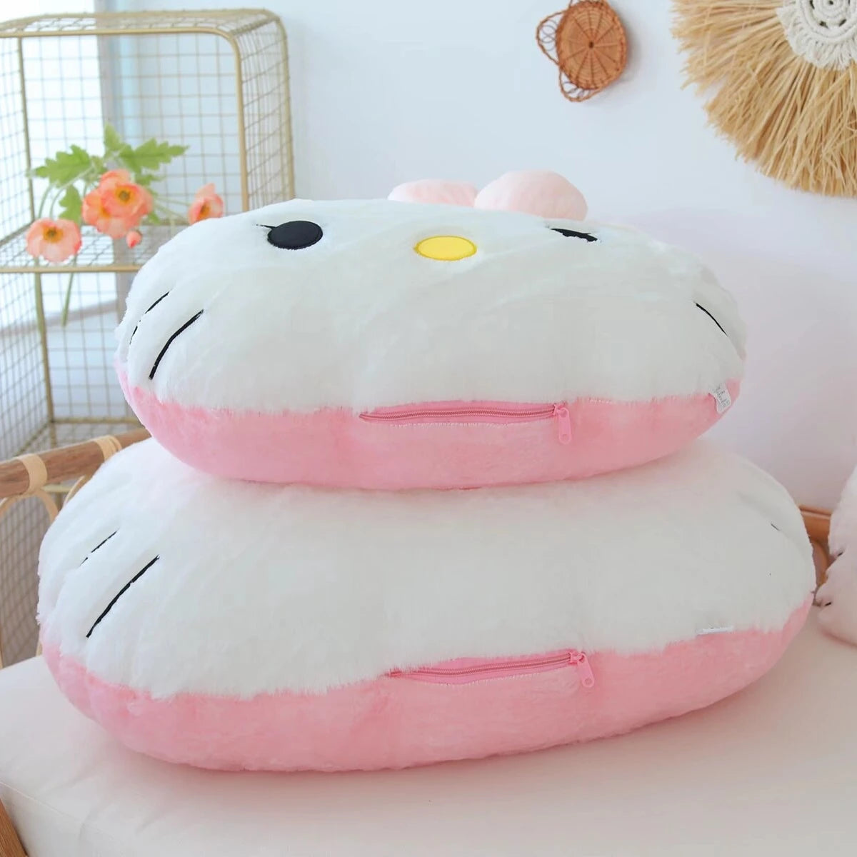 Big Size Hello Kitty Back Cushion Soft Cuddly Pillow Comfortable!