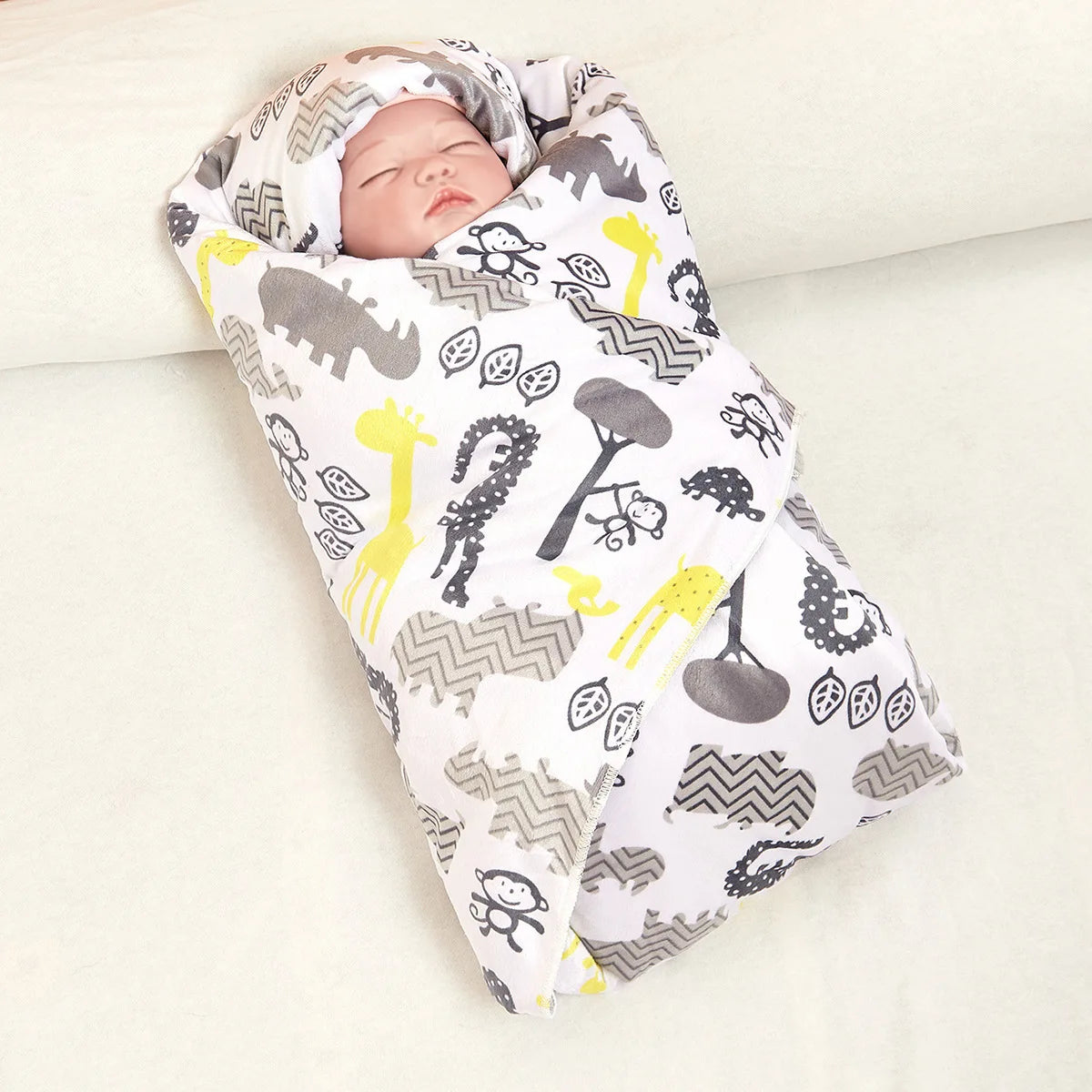 Ultra Soft Micro Plush Warm Reversible Cute Warm Baby Blanket !!