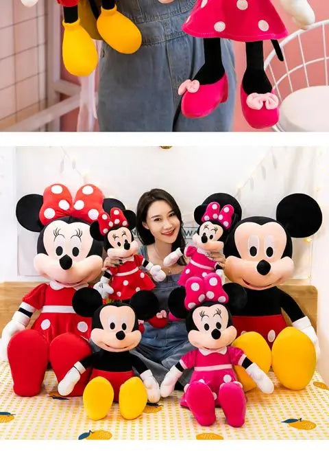 Disney Anime Mickey, Minnie Doll Mickey Mouse Plush Toy !!