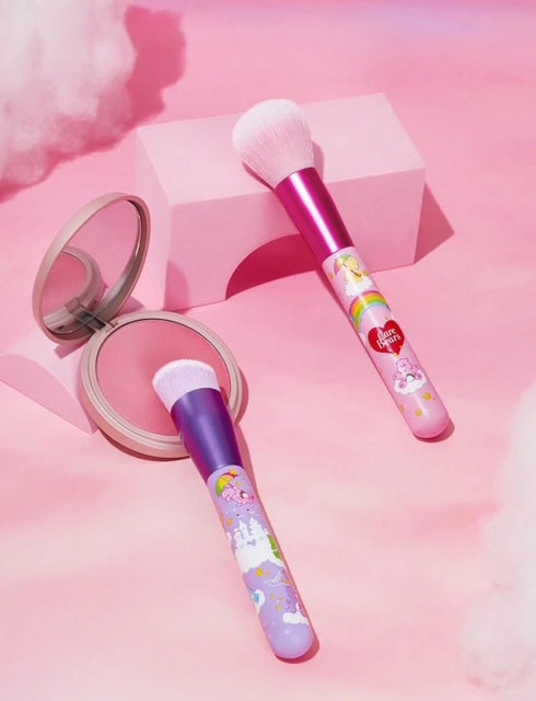 Care Bears 2 Pcs/ Set-Heart Shaped Bear Patterned Foundation Brush !