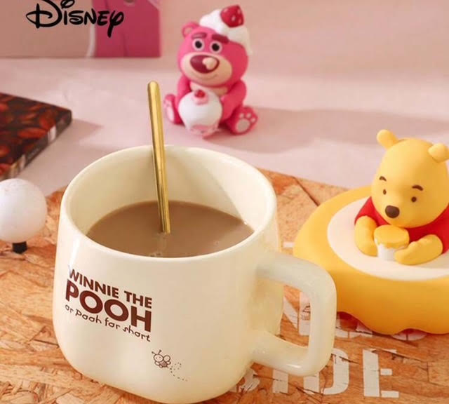 Disney Official Branded Cartoon Mug Set, High Value Gift Box with Spoon !