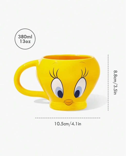 Tweety Looney Tunes 380ml Cartoon Design Ceramic Mug !