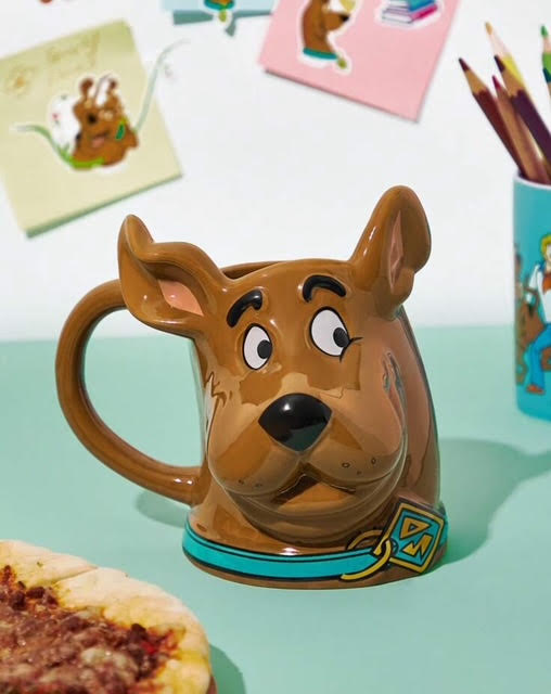 SCOOBY-DOO 450ML Cartoon Character Pattern Ceramic Mug !